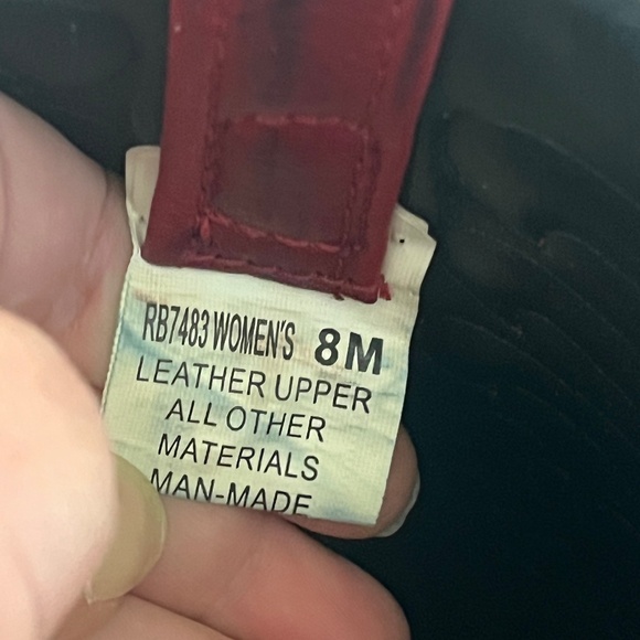 Red Leather Cowboy Boots - Picture 2 of 8